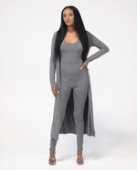 Load image into Gallery viewer, 2 Piece Jumpsuit set | Charcoal

