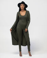 Load image into Gallery viewer, 2 Piece Jumpsuit Set | Olive

