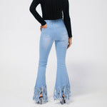 Load image into Gallery viewer, Distressed Flare Jeans
