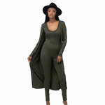 Load image into Gallery viewer, 2 Piece Jumpsuit Set | Olive
