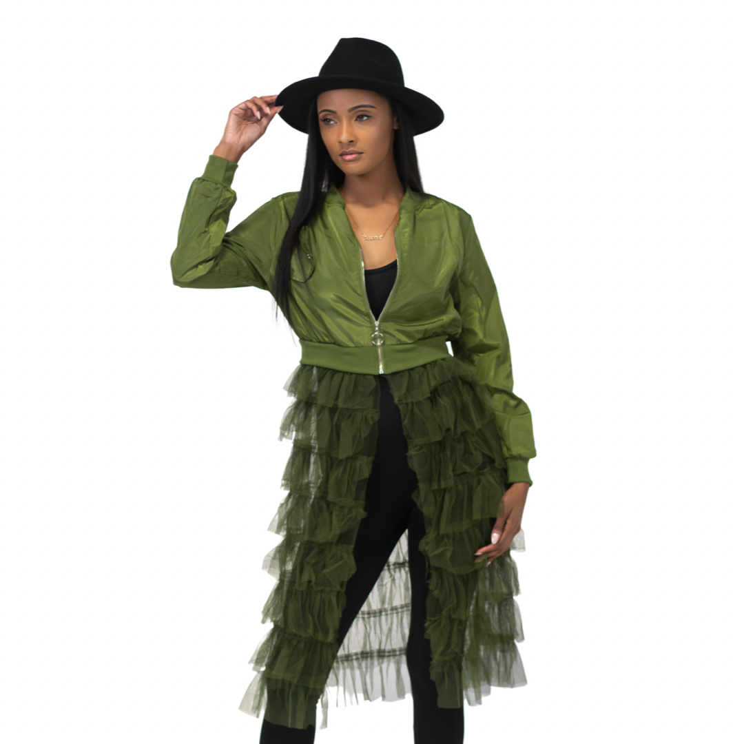 Out With A Bang Jacket | Olive Green